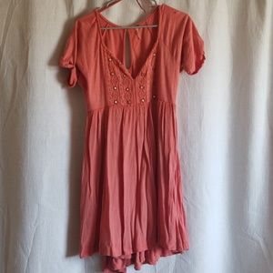 Free People High Low Cotton Dress